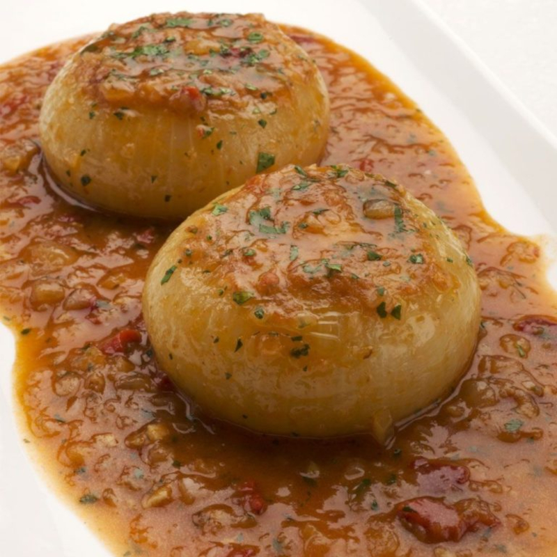 restaurante parrilla la flor oviedo cebollas rellenas